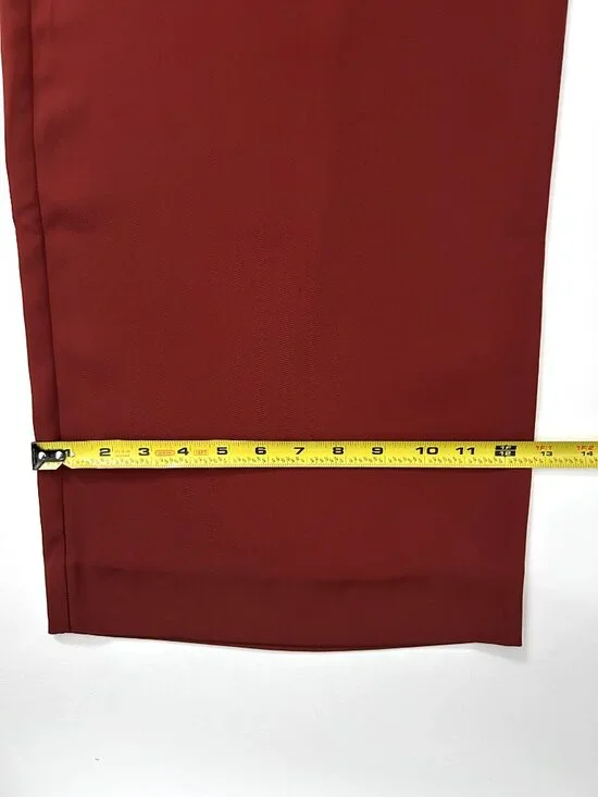 Banana Republic Factory Pleated Wide Leg Pants Women's Size 10 Caramel NWT - Picture 6 of 9